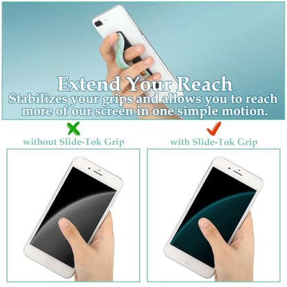 Weewooday 6 Pieces Phone Finger Strap Grip,Bright Marble,Marble - color: Bright Marble, style: Marble