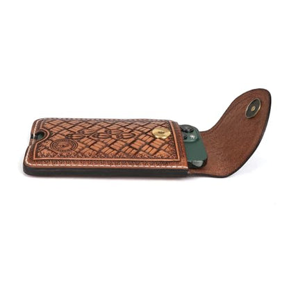 Leather Cell Phone Belt Holster EDC Case Fit for iPhone 17 16 15pro,Pixel