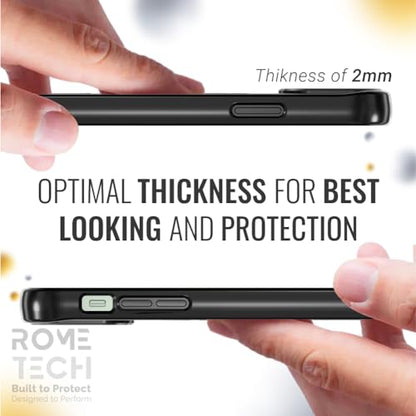 Rome Tech Clear Case Compatible with MagSafe for iPhone 12/12 Pro 6.1" (2020) - Slim and Rugged Fit Thin Shockproof Case Compatible with Magsafe Devices - Clarity - style: iPhone 12 / 12 Pro