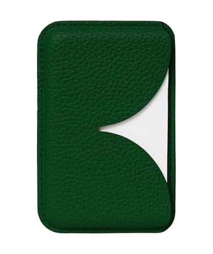 Luner - Eco Leather Magnetic Side-Access Card Wallet Compatible with Magsafe - [for iPhone 16, 15, 14, 13, 12 series] - [Holds 2 cards] - Leafy Green - color: Leafy Green, style: Side-access