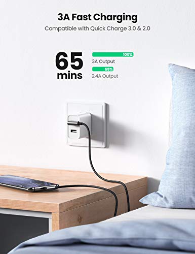 UGREEN USB A to USB C Cable 90-Degree Fast Charging Cable, 1.6ft - size: 1.6 ft
