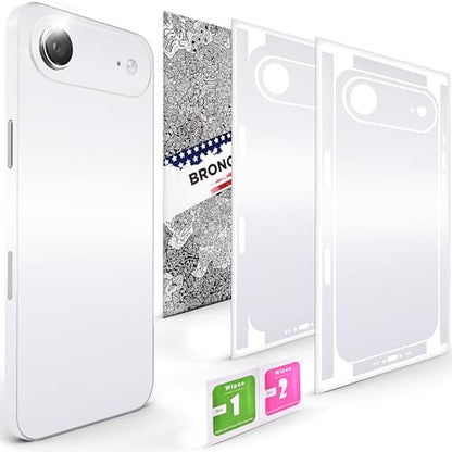 2Pcs Skin Wrap Compatible for iPhone 17 Air – Slim Decal Vinyl Protective Film for Sides & Back – Sleek Fit, Premium Look – Compatible with All iPhone 17 Air Cases - White - color: White