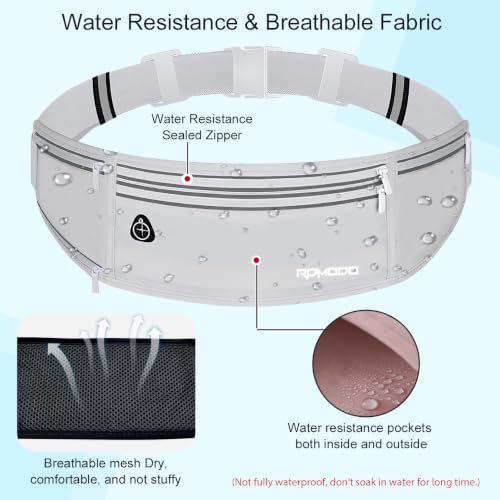 Fanny Pack with Water Bottle Holder, Hydration Running Belt, Grey - color: 09-Light Grey