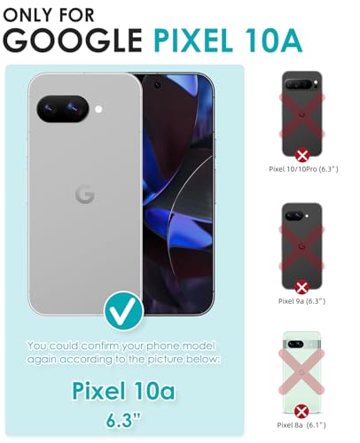 OCASE Compatible with Google Pixel 10a Wallet Case, PU Leather Flip Folio Case with Card Holders RFID Blocking Kickstand [Shockproof TPU Inner Shell] Phone Cover 2026, Red - color: Red