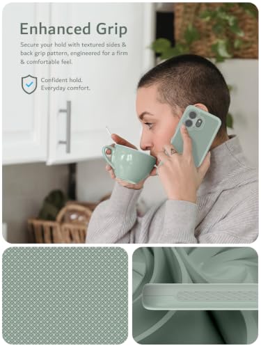 TUDIA MergeGrip Magsafe Compatible for TCL NXTPAPER 70 Pro Case | Military Grade Drop Tested Dual-Layer Protection - Green Lily - color: Green Lily