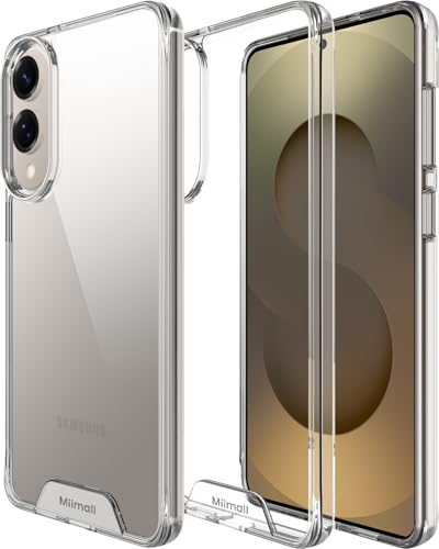 Miimall for Samsung Galaxy S25 Edge Case Clear, Anti-Yellowing Anti-Fingerprint Clear Phone Case | Mil-Grade Protection Slim Shockproof | Thin Anti-Scratch Transparent Rugged Cover for S25Edge