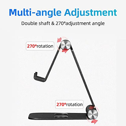 cocopar Monitor Stand Adjustable Desk Mobile Phone Holder Fully Foldable Aluminum Compatible for Smartphone Portable Monitor iPad iPhone 12 Pro Mini Nintendo Switch Tablets