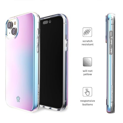 VELVET CAVIAR for iPhone 15 Case - Compatible with MagSafe - 10ft Drop Tested - Iridescent Holographic Nebula - color: Iridescent Nebula, size: 15