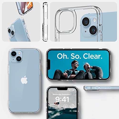 Spigen for iPhone 14 Case, Ultra Hybrid [No Magnet Ring][Anti-Yellowing] - Crystal Clear - color: Crystal Clear, size: iPhone 14