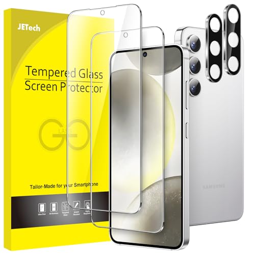 JETech Screen Protector for Galaxy S24, with Camera Lens Protector, 2+2Pack - size: Galaxy S24