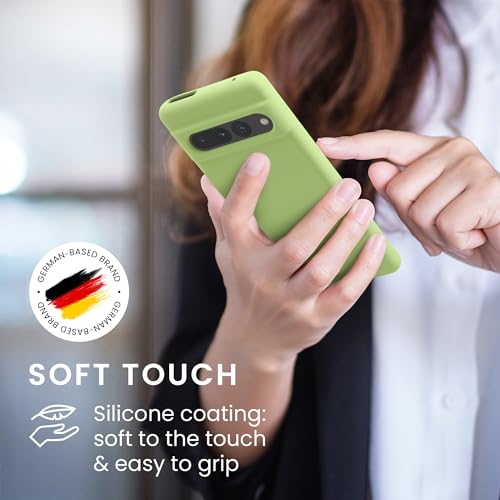 kwmobile Case Compatible with Google Pixel 7 Pro Case - TPU Silicone Phone Cover with Soft Finish - Green Tomato - color: Green Tomato, size: Pixel 7 Pro