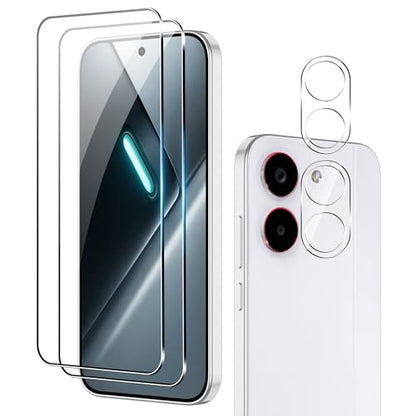 for Xiaomi Poco X8 Pro 5G Screen Protector with Camera Lens Protector, 9H Hardness Anti-Scratch Tempered Glass flim, Case Friendly, Anti-Fingerprint,Anti-Scratch (2+2 PACK) - color: Poco X8 Pro 5G