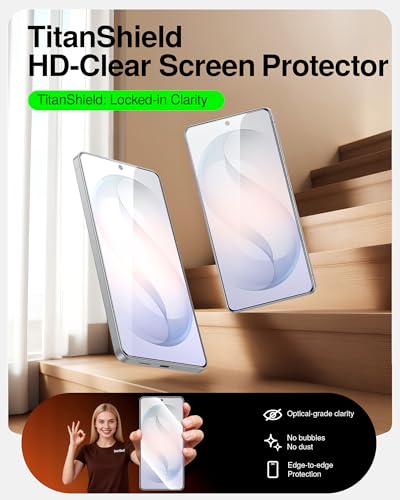 SMARTDEVIL 3 Pack HD Clear Screen Protector for Samsung Galaxy S26 | Ultrasonic Fingerprint Sensor Compatible, Anti-Shatter 9H Tempered Glass, SmartPull Box Bubble-Free Easy Install - size: S26 6.7 inches