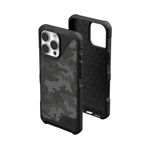 URBAN ARMOR GEAR UAG Designed for iPhone 16 Pro Max Case 6.9" Metropolis LT - Compatible with MagSafe Charging Rugged Shockproof Anti-Slip Military Grade Protective Cover, Micro Hex Camo Graphite - color: Metropolis LT - Micro Hex Camo Graphite