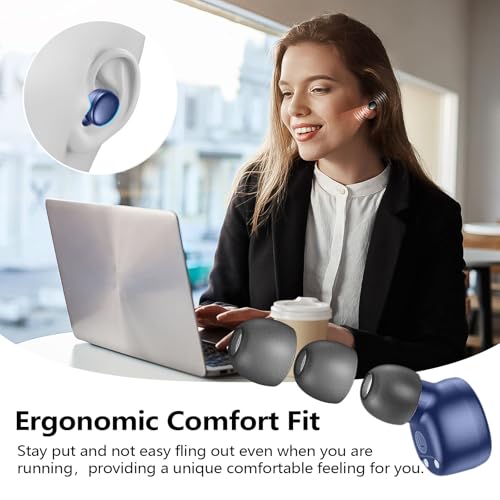 kurdene Wireless Earbuds Bluetooth 5.3 Light Weight in Ear Headphones - color: Blue