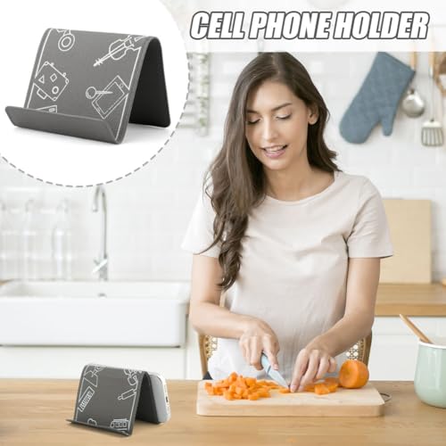 Airplane Phone Holder, Foldable Flexible Travel Phone Stand - color: Grey