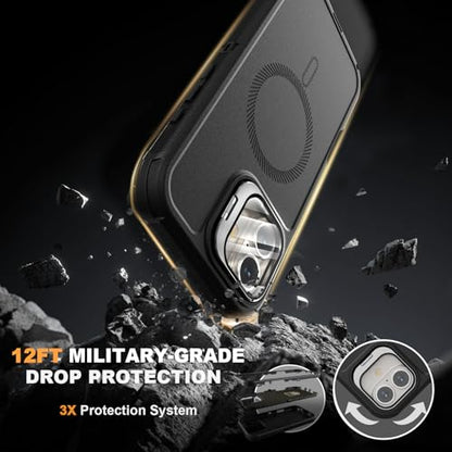 Follaroma for iPhone 16 Plus Case,Magnetic,Heavy Duty Case,6.7'',Black - color: Black, size: iPhone 16 6.1''
