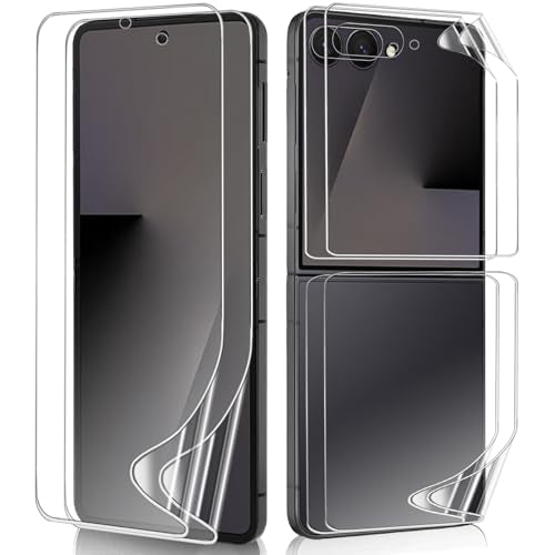 2 Sets Screen Protector for Samsung Galaxy Z Flip 7 6.9", High Definition Clear Soft TPU Screen Protector, 2 Front + 2 Inner Flexible Film Hydrogel, Self-Healing, Bubble-Free - size: Samsung Galaxy Z Flip 7