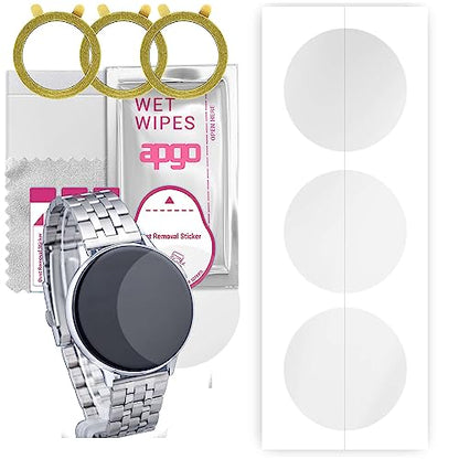 apgo 3x Hydrogel Ultra-Clear Screen Protector for Pacific Silver PC00136, Hydrogel Film, Flexible, Soft TPU with positioning layer easy installation