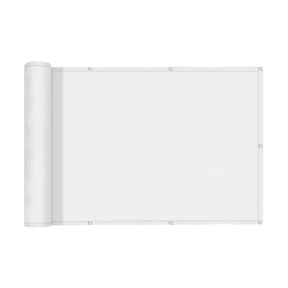 SUNNY GUARD 3' x 10' Balcony Privacy Screen, HDPE Patio Railing Cover Fence - color: White, size: 0 3' x 1 0'