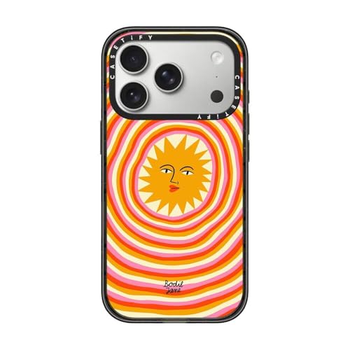 CASETiFY for iPhone 17 Pro Case - Impact Compatible with MagSafe | 8.2 ft. 4x Military Grade Drop Protection | Sun Rays | Black - color: Sun Rays, size: Iphone 17 Pro (6.3")