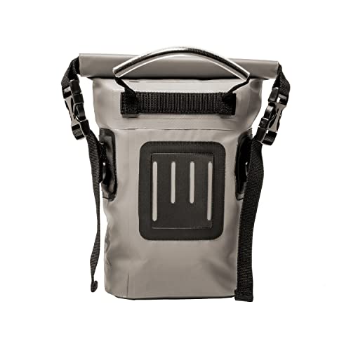 geckobrands Waterproof Phone Tote with 2L Dry Bag and Adjustable Strap – Protect Your Phone and Valuables While on The Go Grey - color: Grey