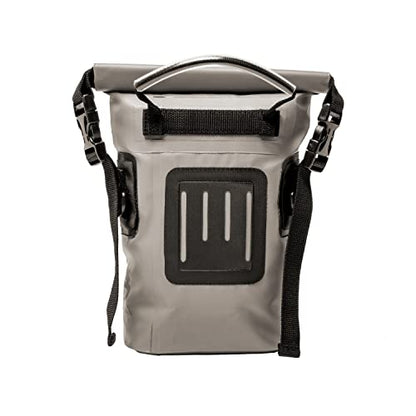geckobrands Waterproof Phone Tote with 2L Dry Bag and Adjustable Strap – Protect Your Phone and Valuables While on The Go Grey - color: Grey