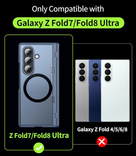 Cozycase for Samsung Galaxy Z Fold 8 Ultra /Z Fold 7 Case with Kickstand - color: Blue