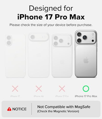 Ringke for iPhone 17 Pro Max Case [Fusion Matte Clear] | Oil & Dirt Resistant, Anti-Fingerprint Technology Prevents Oily Smudges, Frosted Coating Feels Velvety Soft - size: iPhone 17 Pro Max
