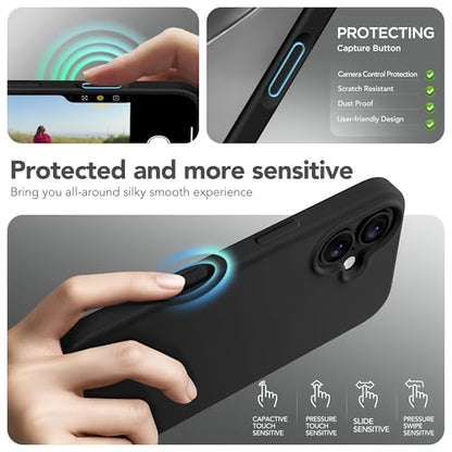 GONEZ Magnetic for iPhone 17 Case, Silicone Cover Black - color: Black, size: Iphone 17