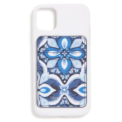 Adhesive Phone Wallet Stick On - color: Raindrop Medallion