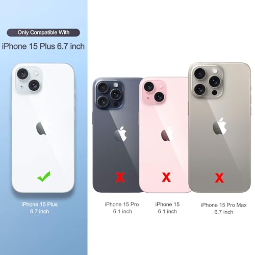 ULAK Compatible with iPhone 15 Plus Case (Clear) | Heavy Duty Dual Layer Shockproof Women Men Transparent Protective Phone Cover for iPhone 15 Plus 6.7 inch 2023 - color: HD Clear