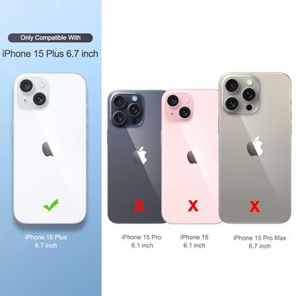 ULAK Compatible with iPhone 15 Plus Case (Clear) | Heavy Duty Dual Layer Shockproof Women Men Transparent Protective Phone Cover for iPhone 15 Plus 6.7 inch 2023 - color: HD Clear