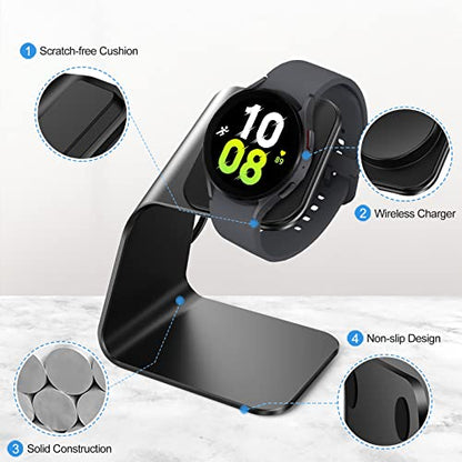 NANW Charger Dock Compatible with Samsung Galaxy Watch 7/6/5 Pro/4/3/Active 2 - USB Replacement Charging Cable Dock Stand Accessories