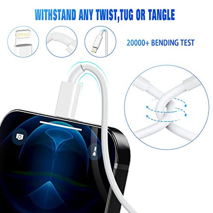 [Apple MFi Certified] Lightning Cable 5pack [3/3/6/6/10FT] - size: 5Pack3/3/6/6/10FT