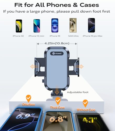 VICSEED 2026 Upgraded Ultra Stable Car Phone Holder Vent Mount Accessories - color: Gray