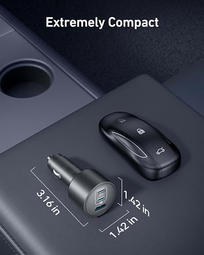 Anker 167.5W Max 3-Port Ultra-Compact USB C Fast Charging Car Charger
