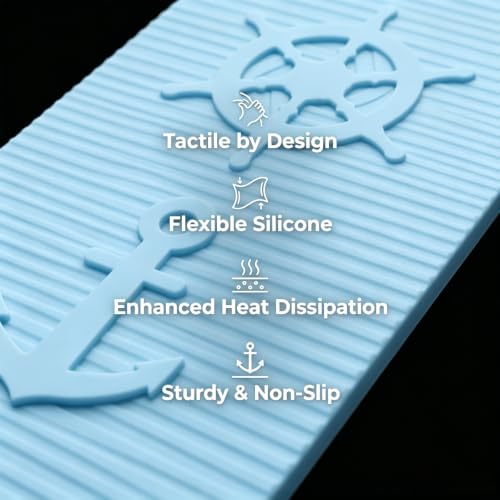 Silicone Foldable Phone Stand for Desk, Adjustable Bendable Cell Phone Holder with Aluminum, Anti Slip Rollable Multi Angle Desktop Stand for Tablet Laptop, Portable Accessories for Office Travel Home