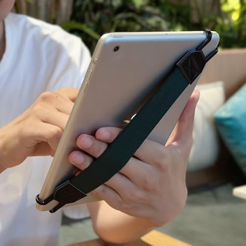 Security Hand-Strap for 6-8" Kindle eReaders Fire Tablet - Kindle/Kobo/Voyaga/Lenovo/Sony Kindle E-Book Tablet, High-Elasticity Versatile Hand Strap Lightweight Finger Grip Holder,Green - color: Green