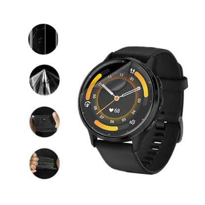 Screen Protector Compatible for Garmin Venu 3 / Venu 4 45mm Smart Watch (4 Pack) Flexible Full Coverage TPU Clear Film (Venu 3) - size: Venu 3 / Venu 4 45mm