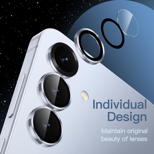 JETech Camera Lens Protector for Samsung Galaxy S25, Icyblue, 1 Set - color: Icyblue