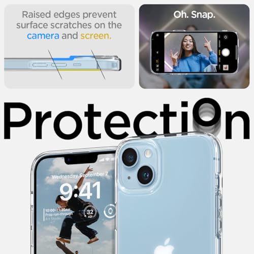 Spigen Ultra Hybrid Designed for iPhone 14 Case (2022) [Anti-Yellowing], [Military-Grade Protection] - Frost Clear - color: Frost Clear, size: iPhone 14