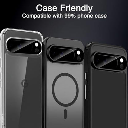 Wiaocit Tempered Glass Camera Lens Protector for Google Pixel 10 Pro XL - color: Google Pixel 10 Pro XL-Black