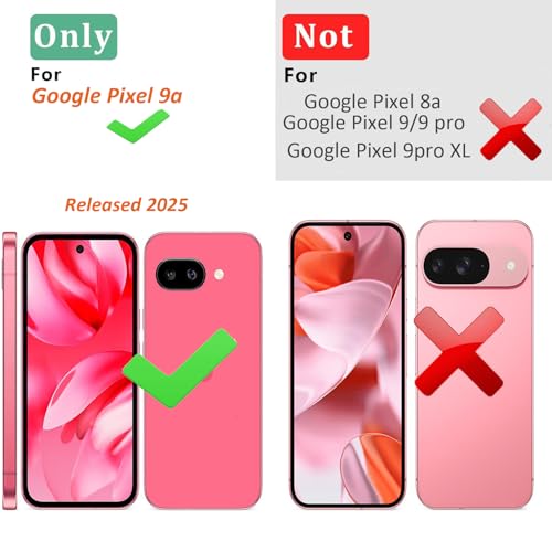 for Google Pixel 9a Case 2025: (Great Wave) | Clear Cute Flowers Floral Design, for Girls Women, Slim Soft TPU Bumper, Shockproof Silicone Cell Phone Cover - color: Great Wave