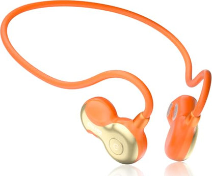 OHAYO Open Ear Headphones, Bluetooth 6.0 Air Conduction Sports Earbuds, 19g - color: Orange