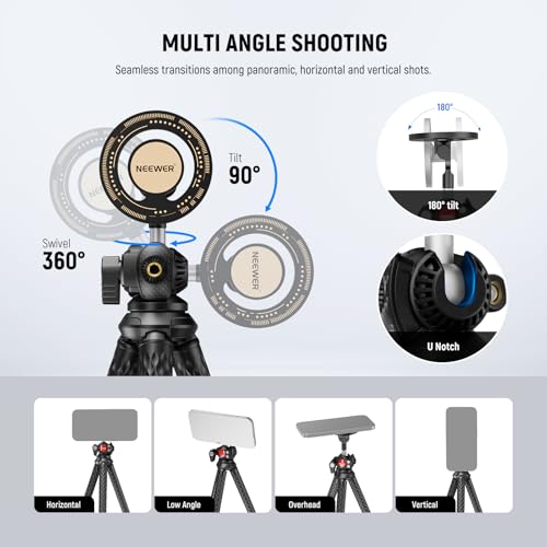 NEEWER Magnetic Flex Phone Tripod Compatible with MagSafe iPhone Android - style: TP33
