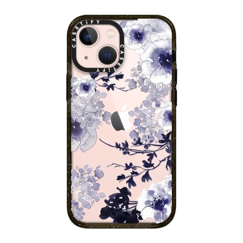 CASETiFY for iPhone 13 Mini Case - Impact | Slim Fit | 6.6 ft. Drop Protection | BLUE SPRING | Black - color: BLUE SPRING, size: Iphone 13 Mini (5.4")