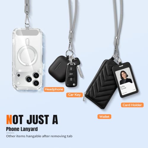 for Phone Lanyard,Anti Theft Travel Essentials - color: B-black+gray