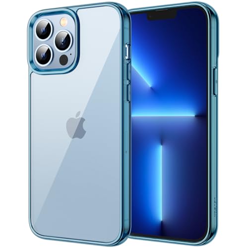 JETech Case for iPhone 13 Pro, Anti-Yellowing, Navy Blue | Shockproof Protection, Scratch Resistant Hard PC Back, Durable Transparent TPU Bumper - color: Navy Blue
