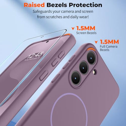 zapica Magnetic for Samsung Galaxy S26 FE Case/S25 FE Case, Purple - color: Purple, size: Samsung Galaxy S26 FE/S25 FE 6.7''